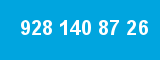 928 140 87 26 928 140 87 26